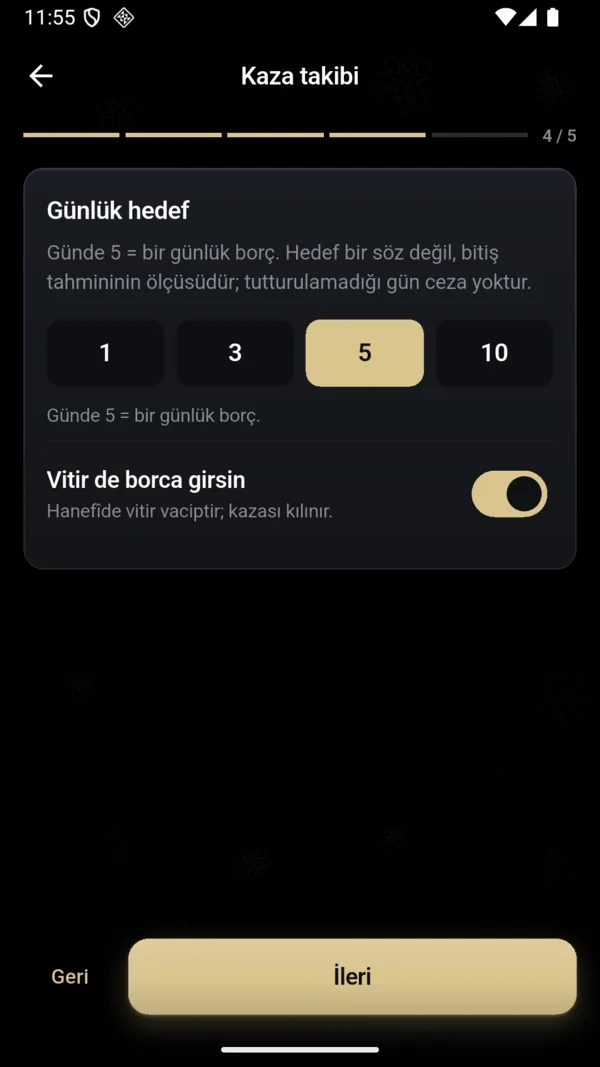 Kaza takibi kurmak — 4. adım