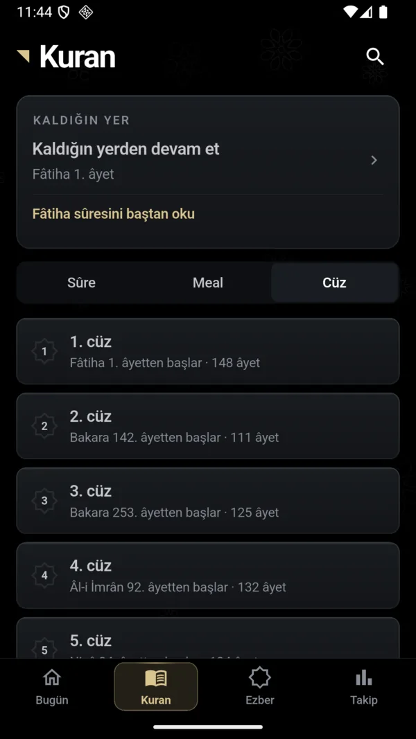 Kur'an ve meâl okumak — 4. adım