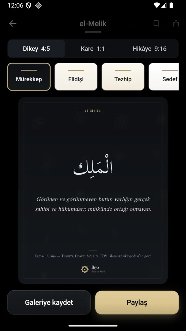 Esmâ ya da hadis paylaşmak — 4. adım